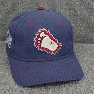 VINTAGE Colorado Avalanche Adjustable Snap Back Blue Yeti Logo NHL Hockey Mens